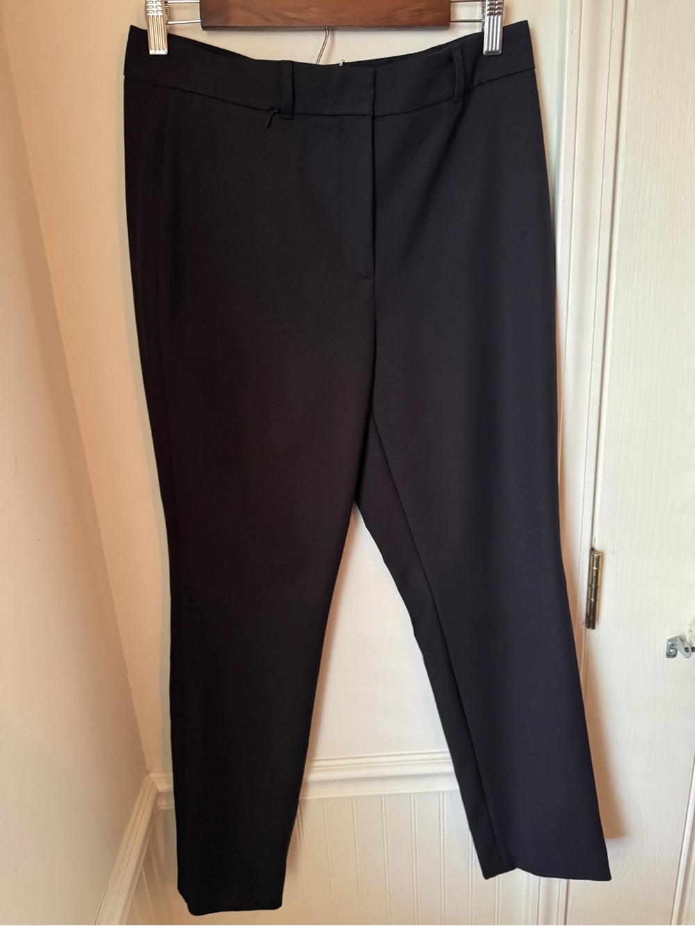 White House Black Market Elle Black Straight Dress‎ Pants Size 8